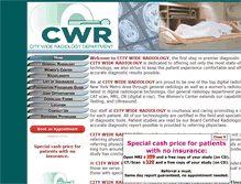 Tablet Screenshot of citywideradiology.com